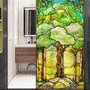 Xijier No Glue Decorative Privacy Frosted Window Film Modern Classic Stained Glass Door Window Decals Window Sticker 60x180cm(23.6"x70.9") view 1