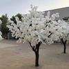 Artificial White Cherry Blossom Trees - Handmade Tree for Home Office - Beautiful Indoor Outdoor Plant view 1