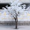 Artificial White Cherry Blossom Trees - Handmade Tree for Home Office - Beautiful Indoor Outdoor Plant view 2