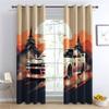 HomeLoft Basics Cool Cports Car Curtains, Sunset Blackout Curtains for Bedroom, Thermal Insulated Room Darkening Grommet Drapes for Living Room, Window Treatments, 108 Inch Curtains 2 Panel Set - KQY368 view 2