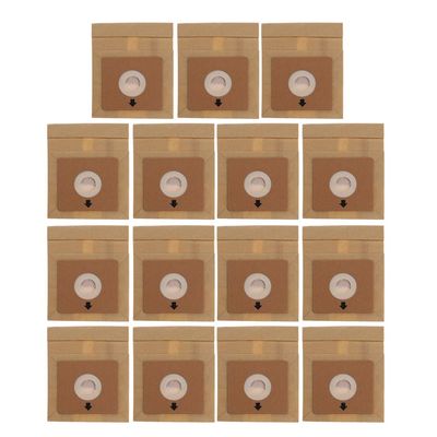15Pcs Vacuum Cleaner Dust Paper Bags 100 * 110mm Diameter 50mm Accessories Parts Vacuum Cleaner Part Filter Kit Dust Nozzle Flexible Tube Telescopic Cleaning Brush Washable Hose Control Organizer