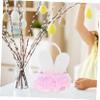 Ciieeo Bunny Ear Flower Basket for Flower Girls Lightweight Easter Candy Basket with Convenient Handle for Weddings Celebrations and Petal Scattering Adorable Ear Design view 3