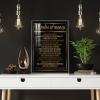 17 Rules Of Money Motivational Wall Art Canvas Print Office Decor Financial Investment, Finance Invest Sign, Entrepreneur Millionaire Inspirational Quote, Passive Income Motivation Metal Black 12x16in view 4