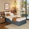 EMODA 14 Inch Twin XL Bed Frames with Cover, Heavy Duty XL Twin Metal Platform Bed Frame No Box Spring Needed, Noise Free, Easy Assembly view 3