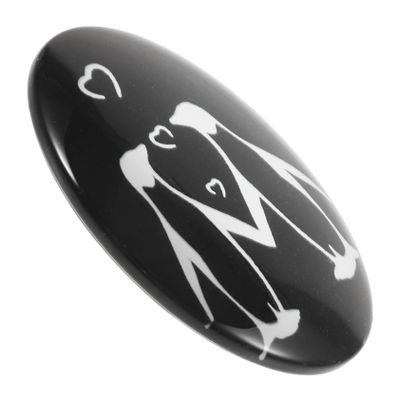 Ciieeo 1set Penguin Glass Penguin Decor for Home Symbol of Love and Affection for Friends and Couples Charming Desktop Accessory Card Box