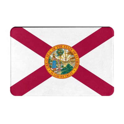 NUSDB Florida State Flag Indoor Doormat, Door Entrance Rug Bathroom Bath Mats 24" X 16"