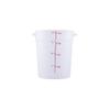 CAC China FS2P-4T Transparent Round Food Storage Container 4 Qt. view 1