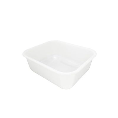 CAC China BTBX-W Plastic Food Storage Box 14-1/2" x 12-1/2" x 5-1/2" H