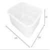 CAC China BTBX-W Plastic Food Storage Box 14-1/2" x 12-1/2" x 5-1/2" H view 2