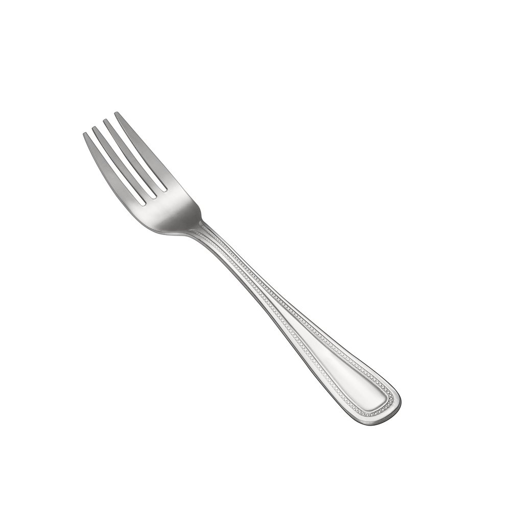 CAC China 3008-06 Black Pearl Salad Fork, 18/0 Heavy Weight, 6 1/4" - 1 doz