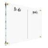 Acrylic Wall Calendar and to Do Goals - Personalized Calendar 2026, Horizontal Wall Board, Monthly and Weekly Planner, Housewarming Gift, Goals, to Do (36x24 (Large)) view 1