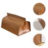 GLEAVI Tissue Box Covering, Tissue Box Cover Leather Rectangle Holder for Home Dorm(Brown) view 4