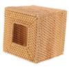 Ciieeo Rattan Tissue Box for Bathroom Vanity Vintage Square Napkin Holder for Living Room and Dining Table Compact Design for Easy Tissue Access and Organization view 1