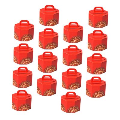 Beaupretty 50pcs Chinese Style Wedding Favor Candy Box Treat Boxes for Weddings Birthdays and Festivals Attractive Design for Storage