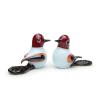 Ca D Oro Murano Style Pair of White Glass Bird Figurines Collectible Hand Blown Animal Sculpture for Room Decoration, Tabletop and Centerpiece view 1