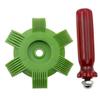 PartyKindom Condenser Fin Comb Air Conditioning Condenser Cooling Brush Evaporator Fin Straightener Rake view 2