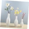 Cabilock 1pc Simplicity Ceramic Flower Vase White Decorative Container for Dried Flowers Modern European Style Home Decor for Centerpieces and Table Settings view 4