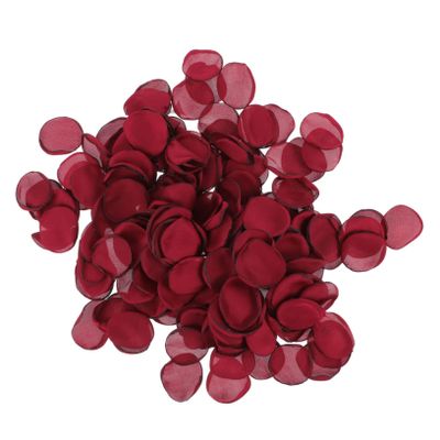 Cabilock 200pcs Artificial Rose Petals Cloth Petal Decor for Weddings Home Parties Deep for Romantic Atmosphere and Easy Cleanup