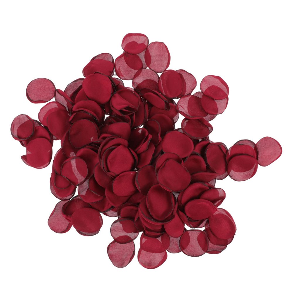 Cabilock 200pcs Artificial Rose Petals Cloth Petal Decor for Weddings Home Parties Deep for Romantic Atmosphere and Easy Cleanup