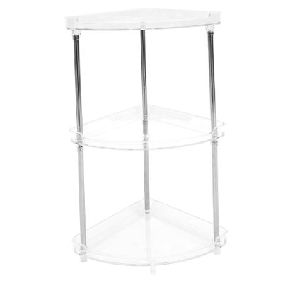 PRETYZOOM Countertop Shelf Bathroom Organization Under Sink Organizer Vanity Organizer Triangle Storage Rack Corner Storage Shelf Kitchen Rack