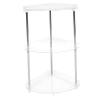 PRETYZOOM Countertop Shelf Bathroom Organization Under Sink Organizer Vanity Organizer Triangle Storage Rack Corner Storage Shelf Kitchen Rack view 1