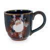 burton+BURTON Large Santa With Bag on Marbleized Soup Mug, 30 Oz, Kitchen Accessories, Blue and Brown, 9748576 view 1