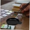 Black Round Electronic Scale Tray, Stainless Steel, 5pcs Set view 2