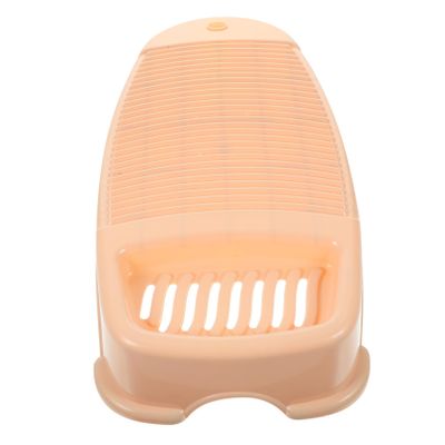 Zerodeko Laundry Washboard Soap Holder Slip Design for Hand Washing Clothes Portable and Tool for Home Use for Diapers and Clothes Compact for Travel
