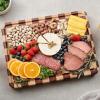 Acacia Wood Cutting Boards for Kitchen-Large Wooden Cutting Boards for Chopping Meat, Cheese, Fruits, and Vegetables view 2