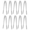 10pcs Food tongs, Cooking Tweezers Premium Stainless Steel Locking Food Tongs Stainless Steel Tongs Kitchen Pliers Grilling (22.8cm) view 1