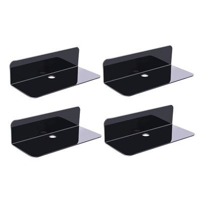 MAGICLULU 4pcs Wall Display Shelf Self-Adhesive Floating Corner Shelves Small Storage for Home Decor Easy Install for Kitchen Bathroom Living Room