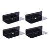 MAGICLULU 4pcs Wall Display Shelf Self-Adhesive Floating Corner Shelves Small Storage for Home Decor Easy Install for Kitchen Bathroom Living Room view 1