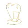 FONDOTIN 2pcs Heart-Shaped Stainless Steel Cup Holder and Plate Rack Golden Coffee Mug Organizer for Kitchen Countertop and Drying Shelf Holds Cups Plates view 3