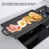 CDQL Cast Iron Reversible Grill Griddle,NonStick Reversible Rectangular Grill,Ridged and Flat Baking Cooking Tray,Grill Griddle Pan,Stove Top Flat Griddle for Gas Grill Camping Indoor view 4