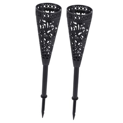 Cabilock 2pcs Cemetery Vases Spikes Plastic Grave Holders for Flowers Weather Resistant Floral Markers for Graves and Memorials for Indoor and Outdoor Use