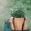 Amosfun Woven Rattan Flower Basket Decorative Packing Basket Storage Container for Home Decor view 2