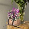 Amosfun Woven Rattan Flower Basket Decorative Packing Basket Storage Container for Home Decor view 3