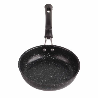 CDQL Stainless Steel Nonstick Frying Pan Skillet,Fast Even Conduction Cooking Skillet,Egg Pan Omelet Pans with Ergonomic Handle for Bacon Steak Onion (18CM)