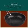 CDQL Stainless Steel Nonstick Frying Pan Skillet,Fast Even Conduction Cooking Skillet,Egg Pan Omelet Pans with Ergonomic Handle for Bacon Steak Onion (18CM) view 2