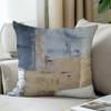 Alricc Grey and Brown Throw Pillows Covers Blue Abstract Art Painting Aesthetic Modern Square Decorative Pillow Covers Soft Throw Pillows for Couch Sofa Bedroom 18X18 Inches, Set of 2 view 3