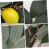 DECHOUS 2pcs Realistic Faux Lemon Twigs Artificial Plant Decor for Indoor Outfit view 3