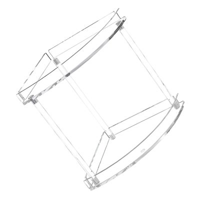 Hohopeti Triple Tier Bathroom Shelves Acrylic Corner Storage Countertop Toiletry Holder Space Saver