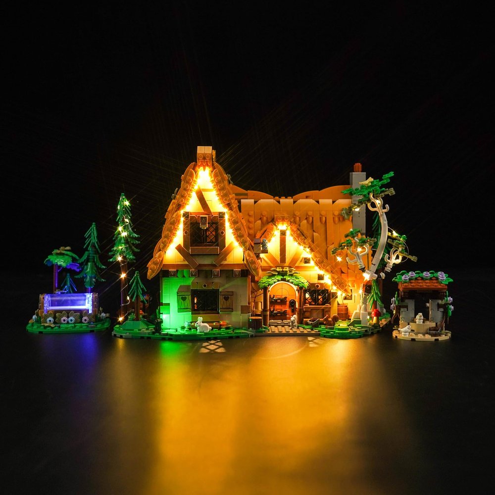BrickBling LED Light Compatible with Lego Snow White and The Seven Dwarfs' Cottage, Creative Lighting Compatible with Lego 43242 (No Model Set)