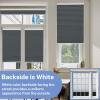 UrMoon Cordless Cellular Shade for Windows Blackout Thermal Insulated Cellular Blinds for Door Bottom Up Honeycomb Blinds for Bedroom, Blackout Black, 12" W x 64" H view 2