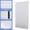 UrMoon Cordless Cellular Shade for Windows Blackout Thermal Insulated Cellular Blinds for Door Bottom Up Honeycomb Blinds for Bedroom, Blackout Black, 12" W x 64" H view 4