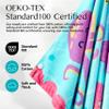 Joiedomi Mermaid Hooded Towels for Kids Soft 100% Cotton Kids Beach Towel 30" x 50" for 3-10 Years Boy Girl Beach Hooded Poncho Absorbent Pool Toddler Swim Bath Wrap view 3