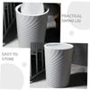 FONDOTIN Plastic Swing Bin Swing Lid Trash Can for Home Office Kitchen Easy to Clean view 3