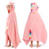 Joiedomi Unicorn Hooded Towel for Kids Soft 100% Cotton Bath Beach Towel 30" x 50" for Kids 3-8 Years Toddler Pool Poncho with Hood Absorbent Swim Wrap for Boys Girls view 1