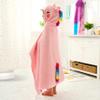 Joiedomi Unicorn Hooded Towel for Kids Soft 100% Cotton Bath Beach Towel 30" x 50" for Kids 3-8 Years Toddler Pool Poncho with Hood Absorbent Swim Wrap for Boys Girls view 2