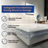 VICMORE Full Size Heavy-Duty 3mil Mattress Bag - Thick Moving Storage Cover - Tear-Resistant Protector view 3